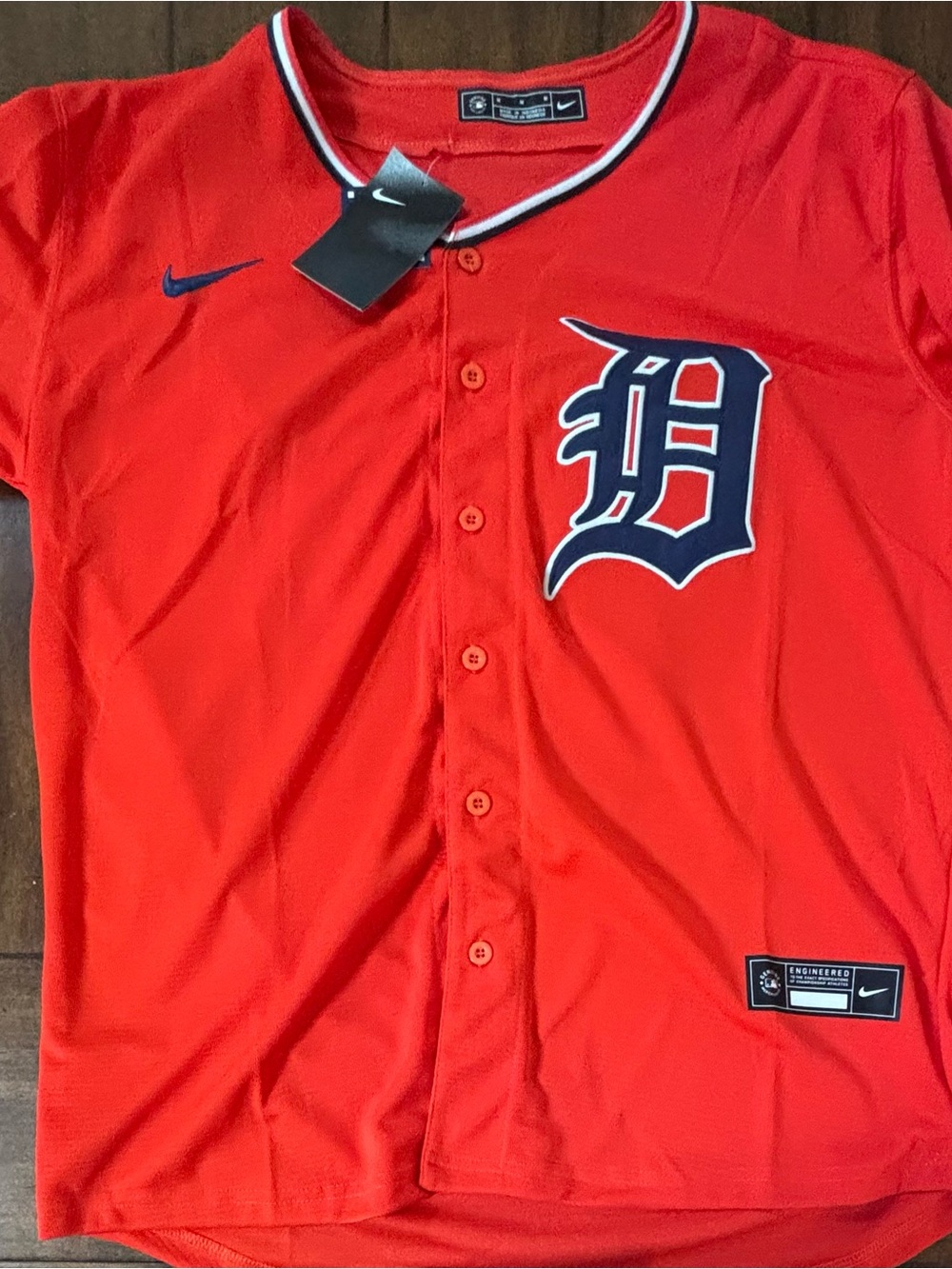 Detroit Tigers Kerry Carpenter  Adult Medium (Orange) Alternate Jersey NWT